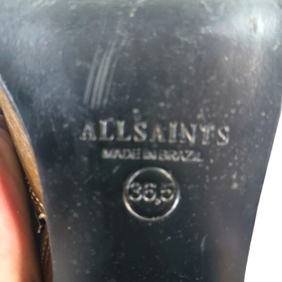 FS1923 GUC $349 All Saints Boots size 36.5 US 6 - Picture 7 of 8